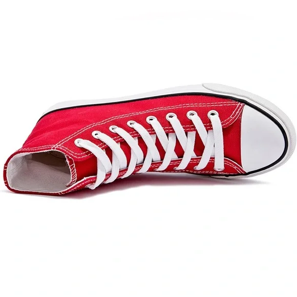 Canvas Sneakers High Top Lace ups Casual Walking Shoes Canvas Shoes - Picture 4 of 8